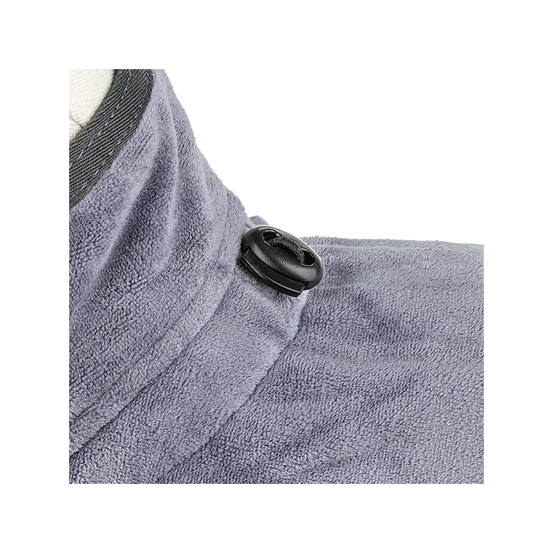 Happet pilkas, mikropluošto paltukas šuniui, 35 cm