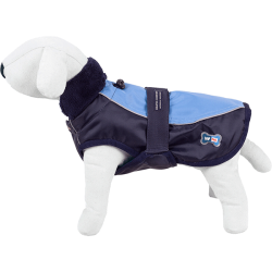 Happet mėlynas lietpaltis šunims, 35 cm