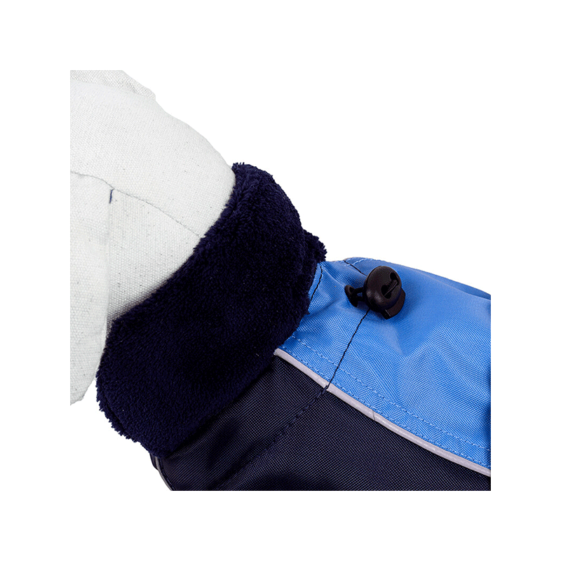 Happet mėlynas lietpaltis šunims, 35 cm