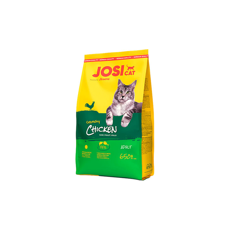 JosiCat Crunchy Chicken sausas maistas katėms, 650 g