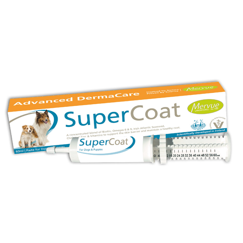 Mervue SuperCoat papildai šunims ir šuniukams, 60 ml