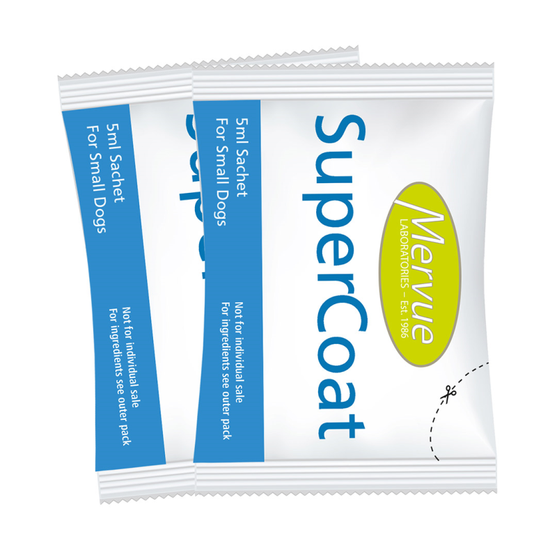 Mervue SuperCoat papildai mažų veislių šunims, 30x5 ml