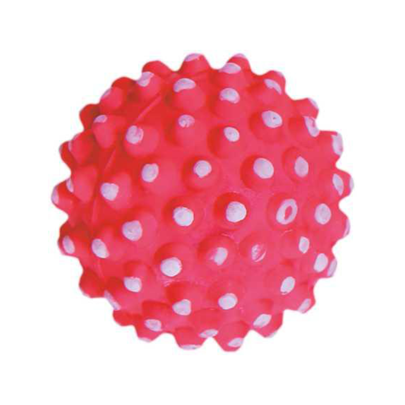 Happet Ball Toy raudonas spygliuotas kamuoliukas šunims
