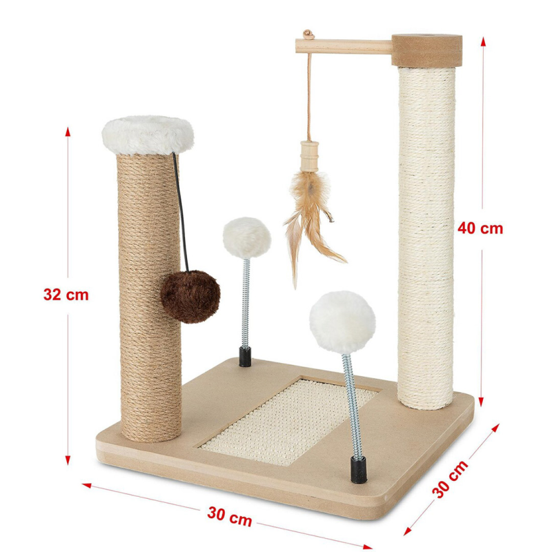 Happet kreminės spalvos draskyklė katėms