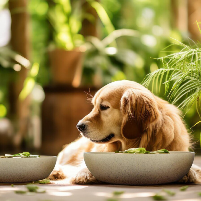 Happet rudas, bambukinis dubenėlis šunims ir katėms, 0,2l
