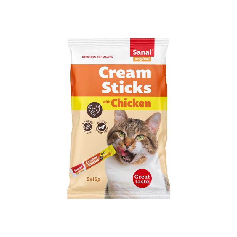 Sanal Cream Sticks Chicken skanėstai katėms