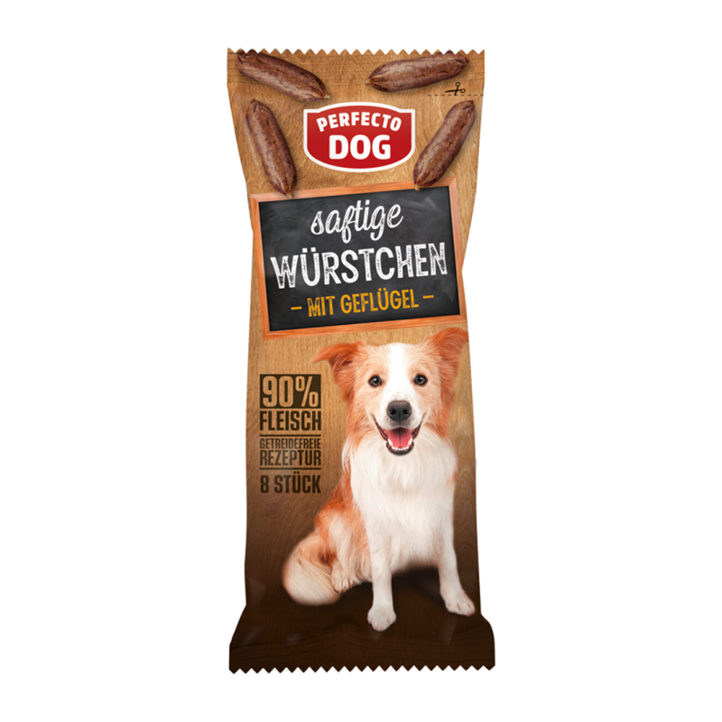 Perfecto Dog paukštienos dešrelės šunims, 60 g