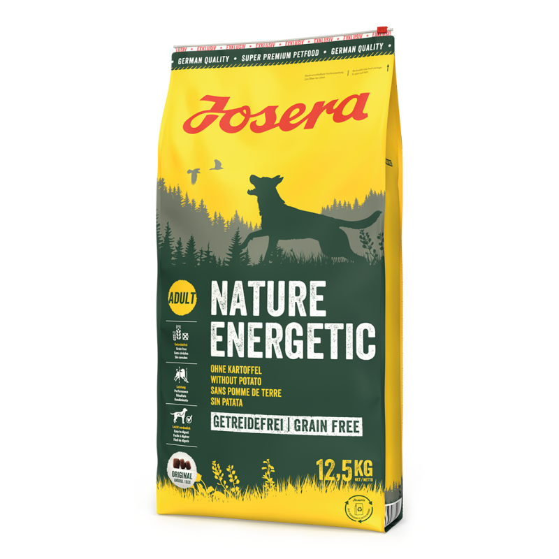 Josera Nature Energetic begrūdis maistas šunims, 12,5 kg