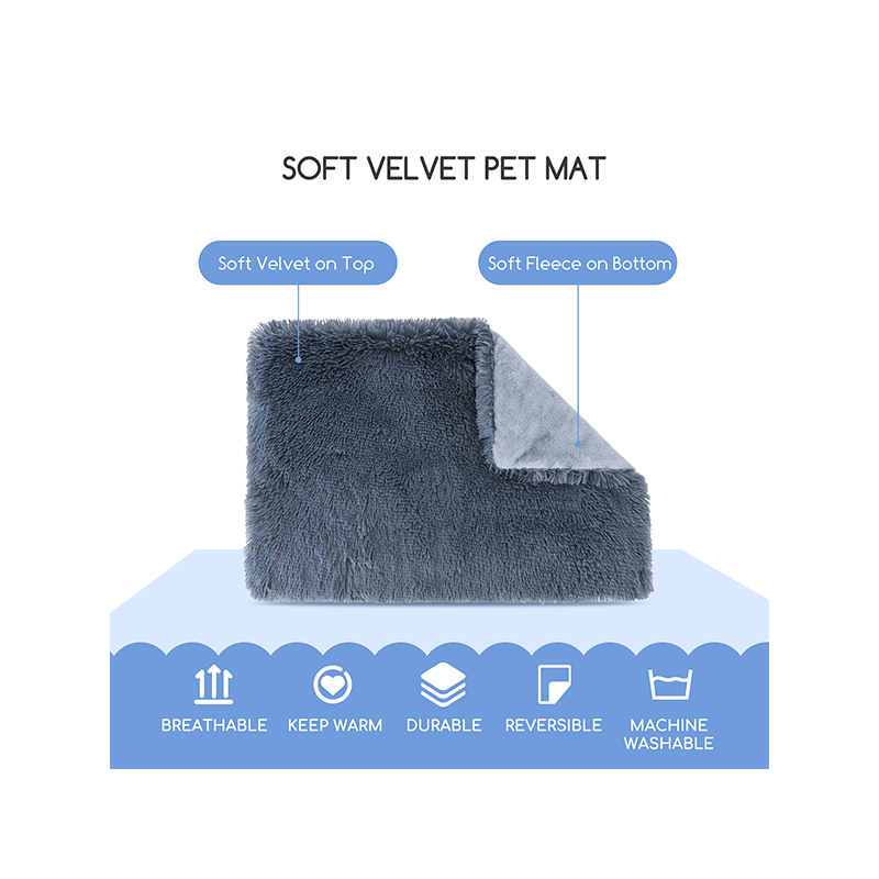 Nobleza pilkas kilimėlis augintiniui, 75x110 cm