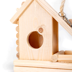 Nobleza medinis namelis papūgoms