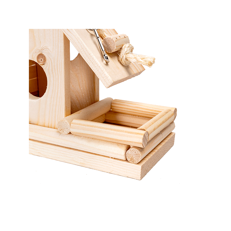 Nobleza medinis namelis papūgoms