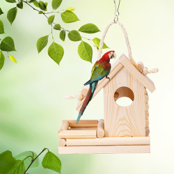 Nobleza medinis namelis papūgoms