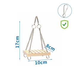 Nobleza medinės sūpynės paukščiams ir graužikams