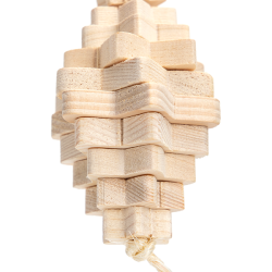 Nobleza medinis žaislas paukščiams ir graužikams