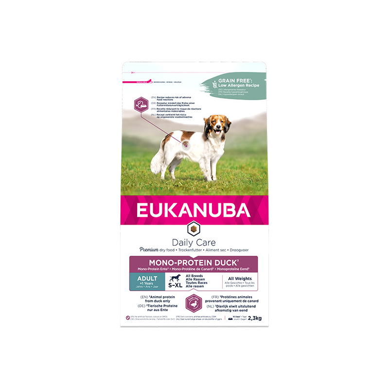 Eukanuba Daily Care Mono Protein maistas šunims su antiena, 2,3 kg