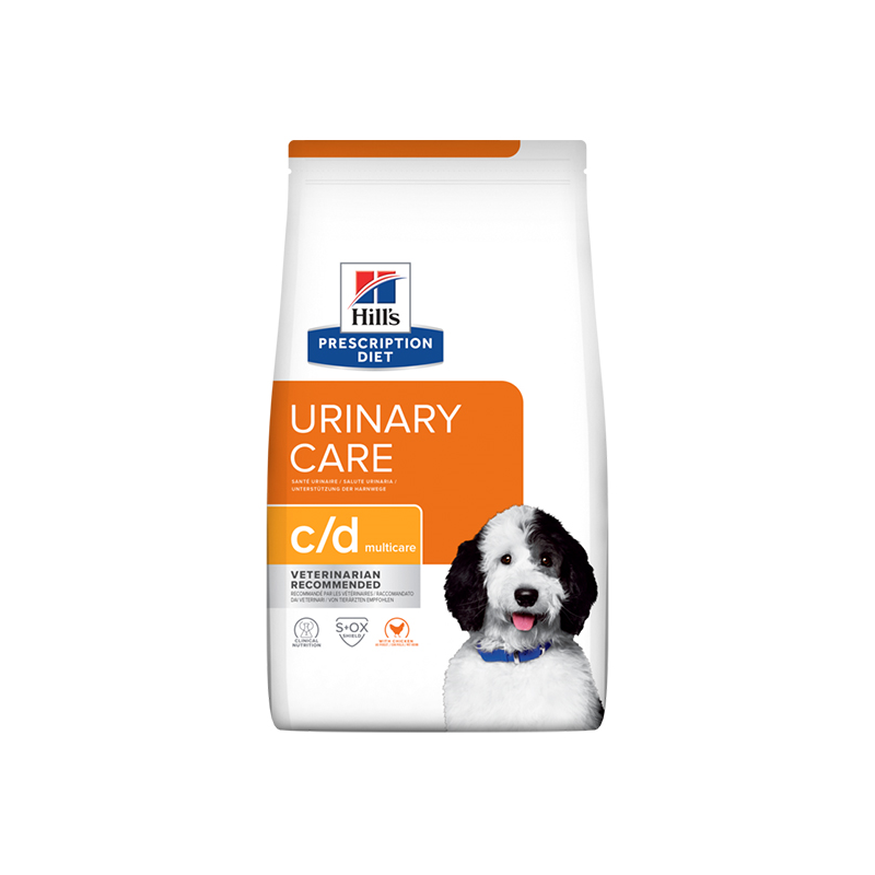 Hill's c/d Urinary Care sausas maistas šunims su vištiena, 1,5 kg