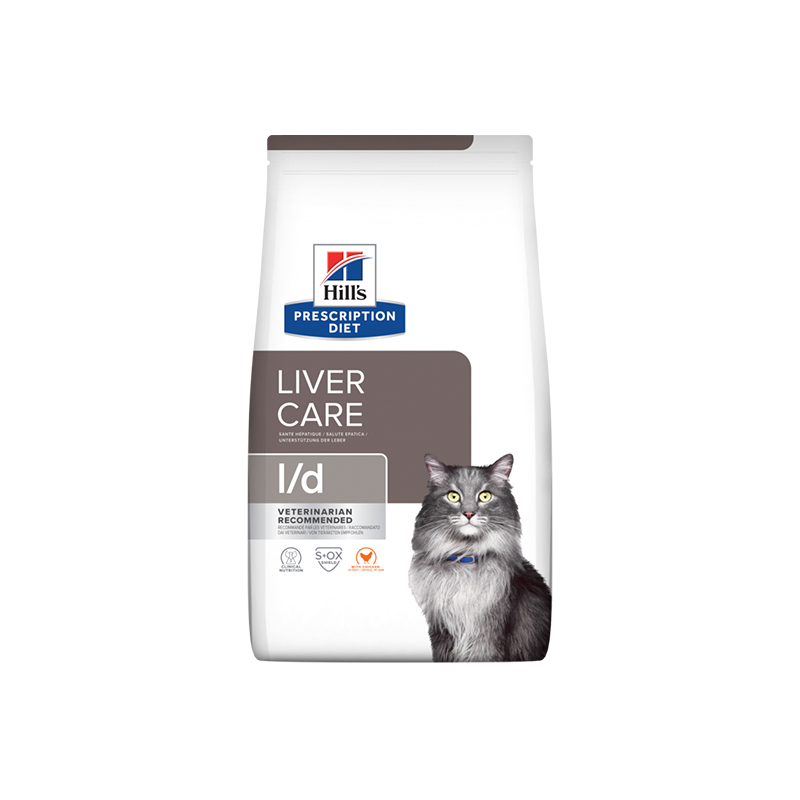 Hill's l/d Liver Care sausas maistas katėms, 1,5 kg