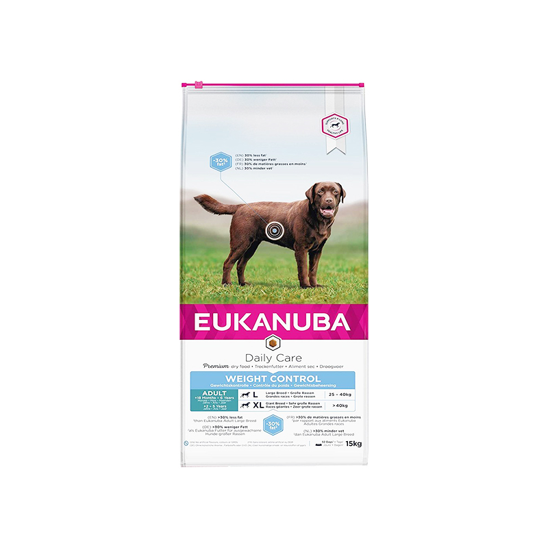 Eukanuba Weight Control sausas maistas šunims su vištiena, 15 kg