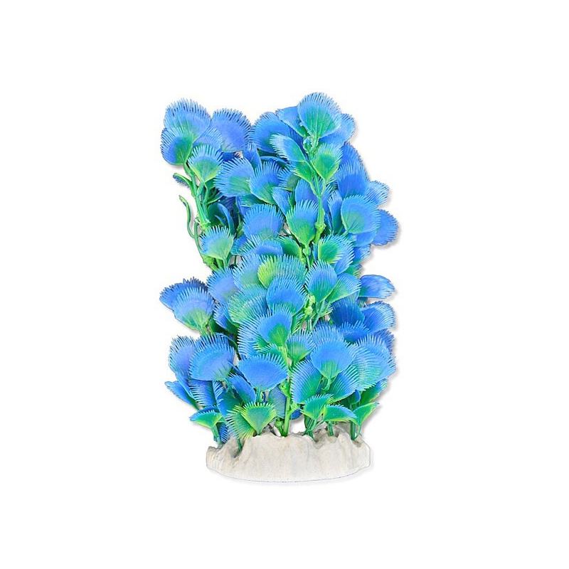 Happet mėlynas, dirbtinis augalas akvariumams, 20 cm