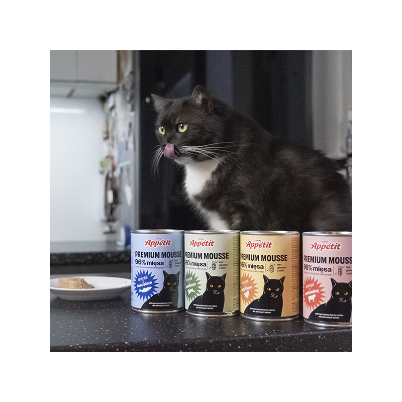 Comfy Appetit Premium konservai katėms su lašiša, 400 g