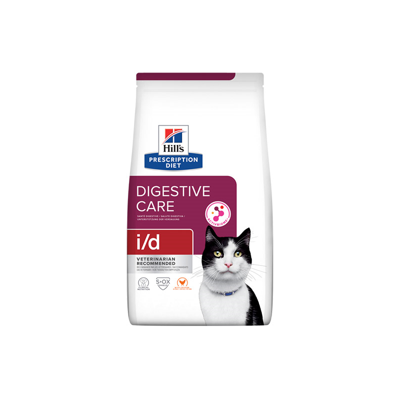 Hill's i/d Digestive Care sausas maistas katėms su vištiena, 1,5 kg