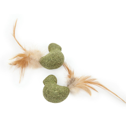 Happet katžolės žaislai su plunksnomis katėms