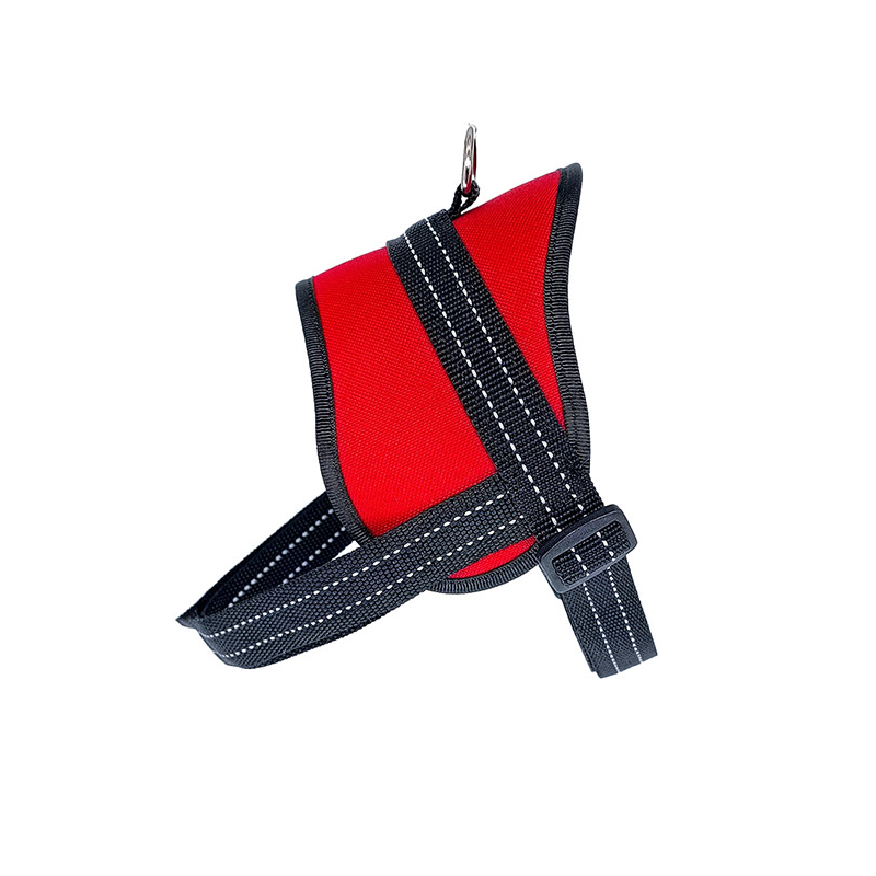 Fleksas raudonos petnešos šunims, S, 45 cm