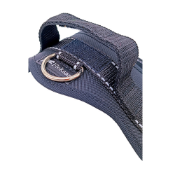 Fleksas juodos petnešos su rankena šunims, M, 65 cm