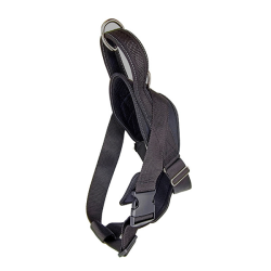 Fleksas juodos petnešos šunims, XXXL, 115 cm