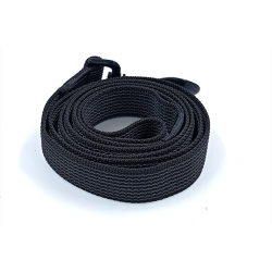 Fleksas juodas pavadėlis šunims, 3 m