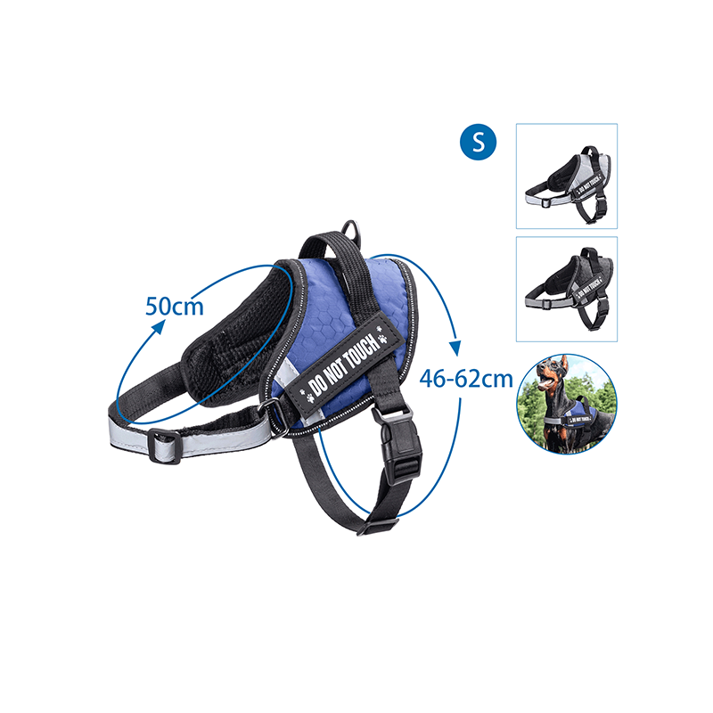 Nobleza „Do not touch“ petnešos šuniui, S, 46–62 cm