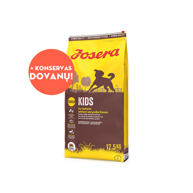 Josera Kids sausas šunų maistas, 12,5 kg