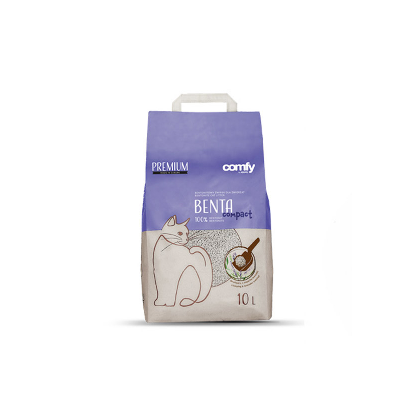 Comfy Benta Compact levandų kvapo bentonitinis kraikas katėms, 10 l