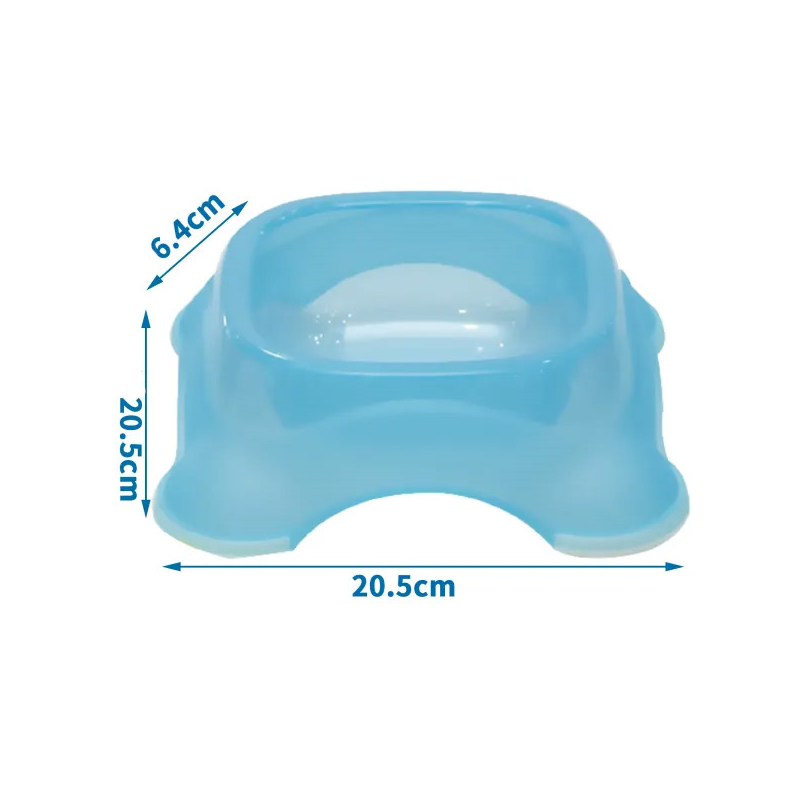 Nobleza mėlynas dubenėlis augintiniui, 20,5x20,5x6,4 cm