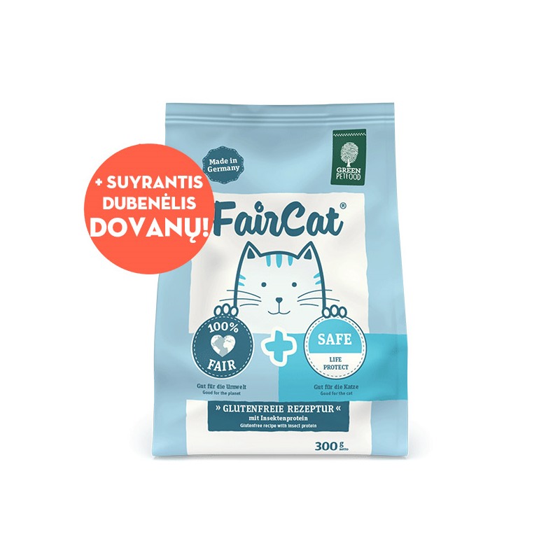 Green Petfood FairCat Safe sausas maistas katėms, 300 g