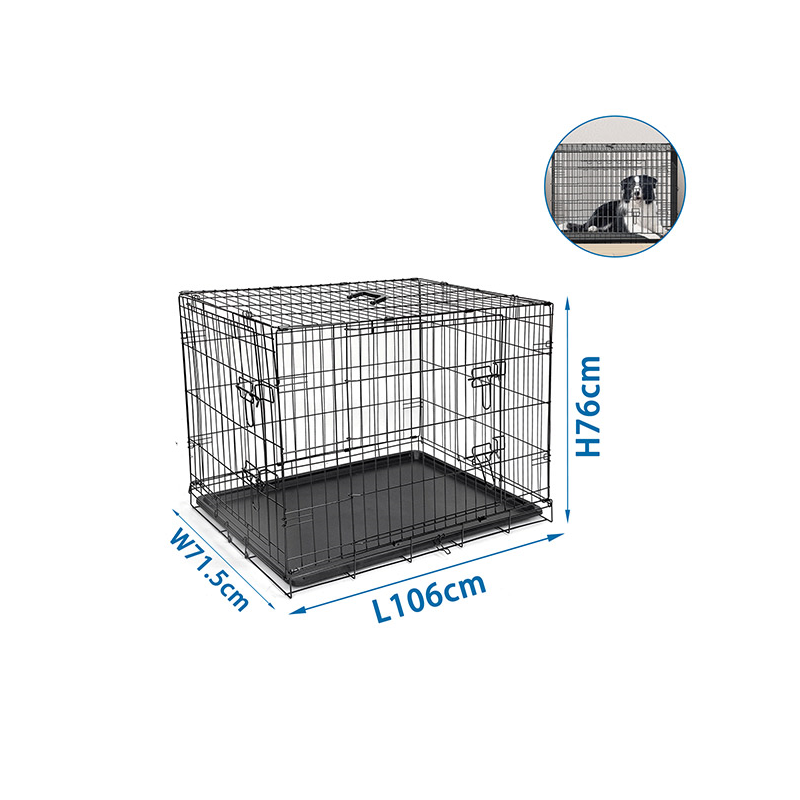 Nobleza metalinis narvas šuniui, XL, 106x71,5x76 cm