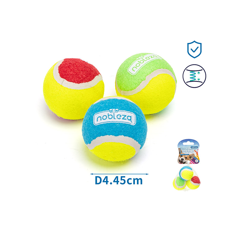 Nobleza teniso kamuoliukai šunims, 3 vnt.