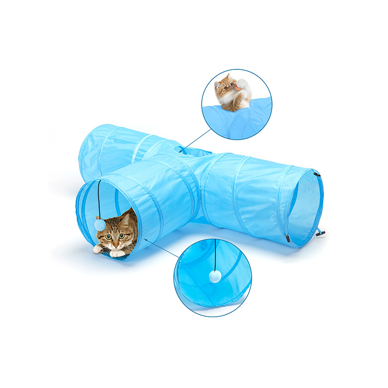 Nobleza tunelis su žaislais katėms, 80x30x25 cm