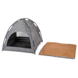 Nobleza pilka palapinė šunims ir katėms, 40x40x36 cm