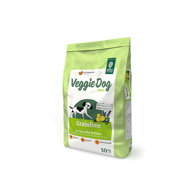Green Petfood VeggieDog Grainfree sausas maistas šunims, 10 kg