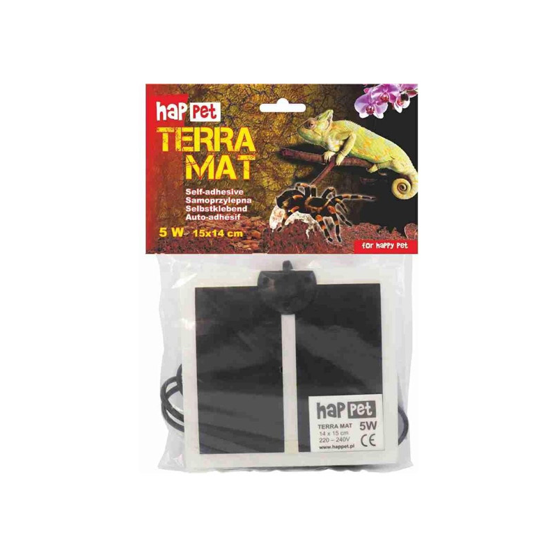Happet Terra Mat šildymo kilimėlis terariumui, 5W, 14x15 cm