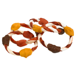 8in1 Flavours trigubo skonio žiedai skanėstai šunims, XS/S, 80 g