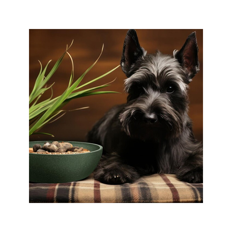 Happet bambukinis, žalios spalvos dubenėlis šunims ir katėms, 0,5l