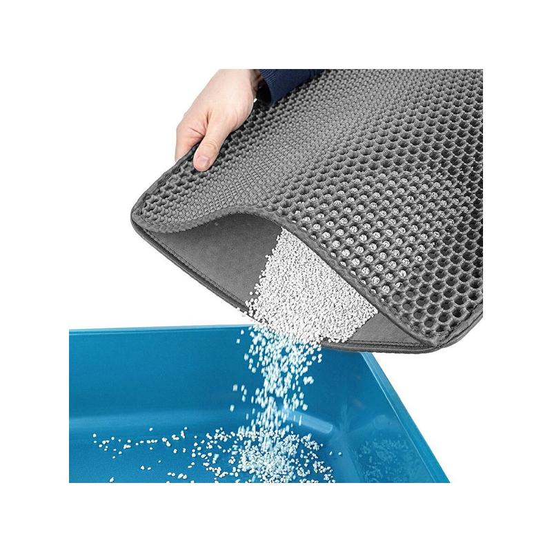 Happet pilkas kraiko kilimėlis katėms, 45x60 cm