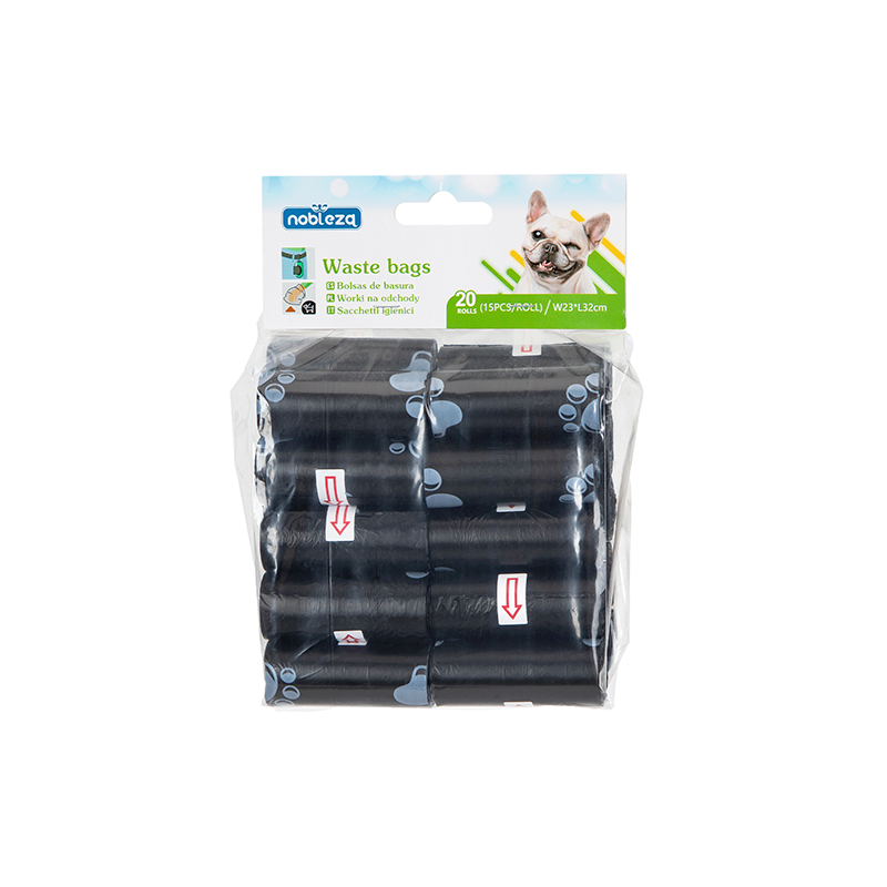 Nobleza juodi maišeliai šunų ekskrementams, 20 vnt.