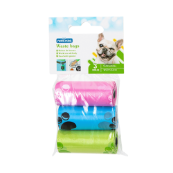 Nobleza spalvoti maišeliai šunų ekskrementams, 3 vnt.