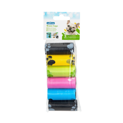 Nobleza spalvoti maišeliai šunų ekskrementams, 6 vnt.