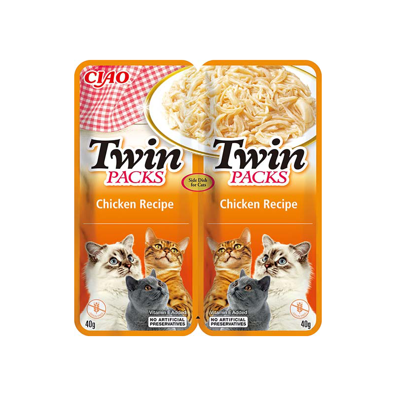 Ciao Twin Packs vištiena sultinyje skanėstas katėms, 2x40 g