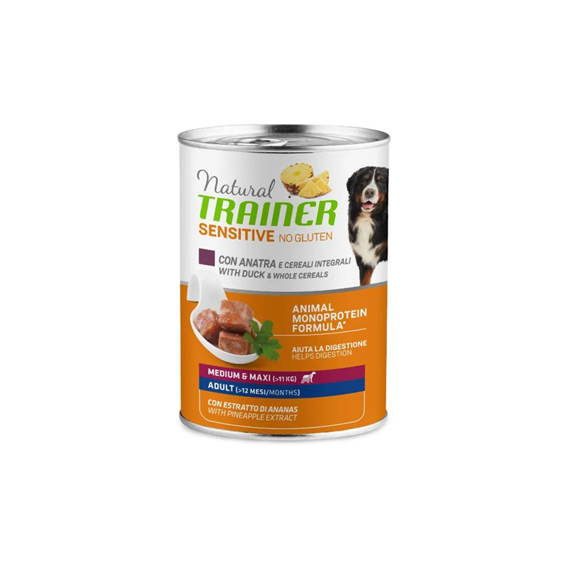 Natural Trainer Sensitive No Gluten konservai su antiena šunims, 400 g