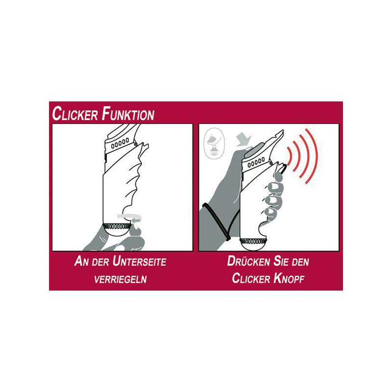 Nobby klikeris–švilpukas šunų dresūrai su skanėstų dėklu, 18 cm